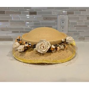 Vintage Yellow Flower Hat